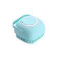 Escova de Banho de Silicone para Cães e Gatos – Massageador com Dispenser para Shampoo e Remoção de Pelos