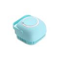 Escova de Banho de Silicone para Cães e Gatos – Massageador com Dispenser para Shampoo e Remoção de Pelos