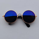 Óculos estilosos de Sol Vintage Redondos para Cachorro e Gato | Lentes Refletivas para Fotos e Passeios