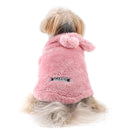 Casaco de Inverno para Cachorro com Orelhas de Coelho – Roupa Quente para Cães e Gatos Pequenos e Médios