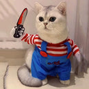 Fantasia de Halloween para Cachorro e Gato | Macacão Divertido e Quentinho para Pets de Pequeno e Médio Porte