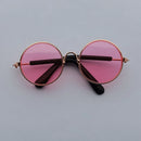 Óculos estilosos de Sol Vintage Redondos para Cachorro e Gato | Lentes Refletivas para Fotos e Passeios