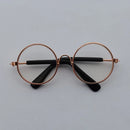 Óculos estilosos de Sol Vintage Redondos para Cachorro e Gato | Lentes Refletivas para Fotos e Passeios