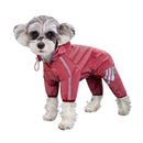 Capa de Chuva Impermeável para Cães – Macacão Pet com Faixas Refletivas para Cães Pequenos e Médios