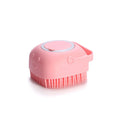Escova de Banho de Silicone para Cães e Gatos – Massageador com Dispenser para Shampoo e Remoção de Pelos
