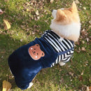 Macacão de Inverno para Cachorro com Argola para Guia – Roupa Quente em Fleece para Cães e Gatos