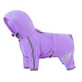 Capa de Chuva Impermeável para Cães – Macacão Pet com Faixas Refletivas para Cães Pequenos e Médios