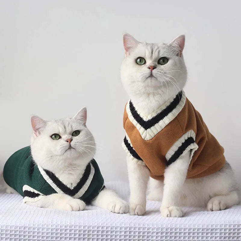 Suéter de inverno para cães e gatos pequenos, roupa confortável e quentinha para proteção contra o frio