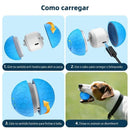 Bola Inteligente Interativa para Cães e Gatos com Movimento Automático, Luzes RGB e Recarga USB