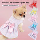 Vestido Floral Princesa para Cachorros e Gatos Pequenos | Roupa Pet Leve para Verão