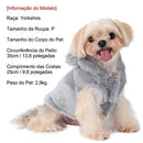 Casaco de Inverno para Cachorro com Orelhas de Coelho – Roupa Quente para Cães e Gatos Pequenos e Médios