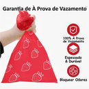 Kit Sacos Higiênicos para Fezes de Cachorro com Dispenser | Biodegradáveis, Resistentes e com Fragrância de Morango