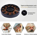 Comedouro luxo Slow Feeder Antigula para Cães – Alimentação Lenta com Base Antiderrapante